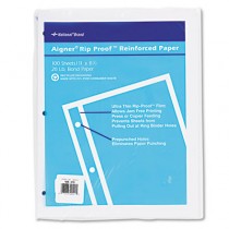 Rip Proof 20-lb, Reinforced Filler Paper, Unruled, 11 x 8-1/2, WE, 100 Sheets/Pk