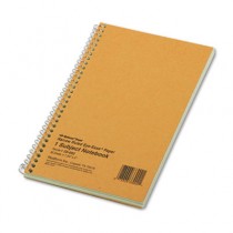 Subject Wirebound Notebook, Narrow Rule, 5 x 7-3/4, Green, 80 Sheets