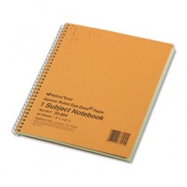 Subject Wirebound Notebook, Narrow Rule, 8-1/4 x 6-7/8, Green, 80 Sheets
