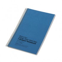 Subject Wirebound Notebook, College Rule, 6 x 9-1/2, WE, 80 Sheets/Pad