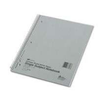 Subject Wirebound Notebook, College/Margin Rule, Ltr, WE, 100 Sheets/Pad