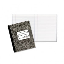 Composition Book, Wide/Margin Rule, 7-7/8 x 10, White, 80 Sheets/Pad