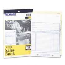 Sales Book, 5 1/2 x 7 7/8, Carbonless Duplicate, 50 Sets/Book