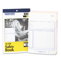 Sales Book, 5 1/2 x 7 7/8, Three-Part Carbonless, 50 Sets/Book