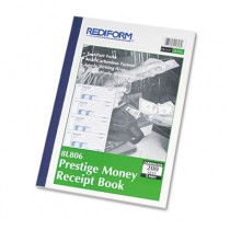 Money Receipt Book, 7 x 2 3/4, Carbonless Duplicate, 200 Sets/Book