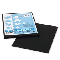 Tru-Ray Construction Paper, 76 lbs., 9 x 12, Black, 50 Sheets/Pack