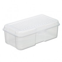 Plastic Snap Case Storage, 14.1 x 8 x 4.5, Clear
