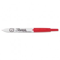 Retractable Ultra Fine Tip Permanent Marker, Red