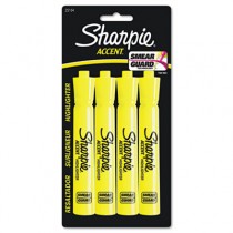Accent Tank Style Highlighter, Chisel Tip, Fluorescent Yellow