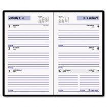 Recycled Weekly Planner, Black, 3 1/2" x 6 3/16", 2013