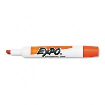 Dry Erase Marker, Chisel Tip, Orange, Dozen