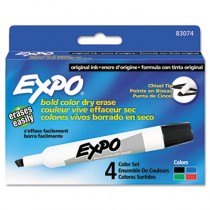 Dry Erase Markers, Chisel Tip, Assorted, 4/Set