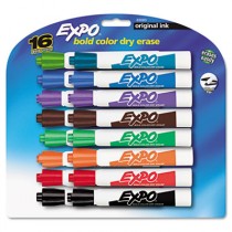 Dry Erase Markers, Chisel Tip, Assorted, 16/Set