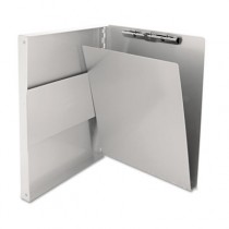 Snapak Aluminum Forms Folder, 1/2" Capacity, Holds 8-1/2w x 12h, Silver