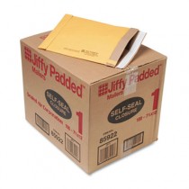Jiffy Padded Self-Seal Mailer, #1, 7 1/4 x 12, Golden Brown