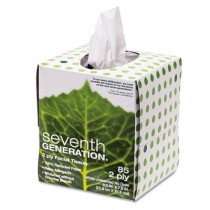 100% Recycled Facial Tissue, 2-Ply, Pop-up Cube Box