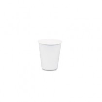 White Paper Water Cups, 3oz, 100/Bag