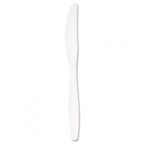 Guildware Heavyweight Plastic Knives, White
