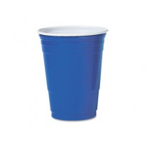 Plastic Party Cold Cups, 16 oz, Blue