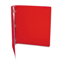 ACCOHIDE Poly Ring Binder With 35-Pt. Cover, 1" Capacity, Executive Red