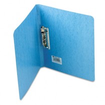 PRESSTEX Grip Punchless Binder With Spring-Action Clamp, 5/8" Cap, Light Blue
