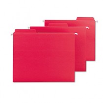 FasTab Hanging File Folders, Letter, Red