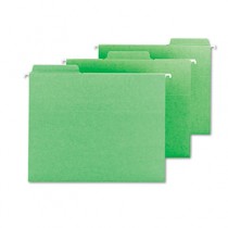 FasTab Hanging File Folders, Letter, Green