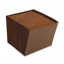 1-31 Open Accordion Expanding File, 31 Pockets, Letter, Leather-Like Redrope