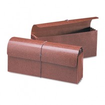 3 1/2 Inch Expansion Wallets, 12 x 5, Leather-Like Redrope