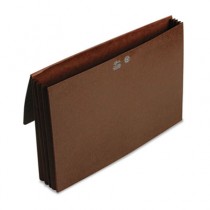 3 1/2 Inch Expansion Wallets with Tyvek, Legal, Leather-Like Redrope