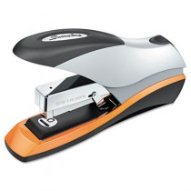 Optima Desktop Stapler, 70-Sheet Capacity, Silver/Orange/Black