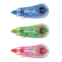 WideTrac Correction Tape, Non-Refillable, 1/3" x 236", 3/Pack