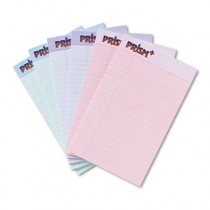 Prism Plus Colored Junior Legal Pads, 5 x 8, Pastels, 6 50-Sheet Pads/Pack