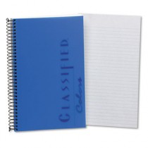 Notebook w/Blue Cover, Narrow Rule, 5-1/2 x 8-1/2, White, 100 Sheets/Pad