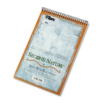 Second Nature Spiral Reporter/Steno Notebook, Gregg Rule, 6 x 9, WE, 70-Sheet