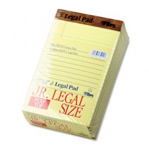 The Legal Pad Jr. Ruled Perforated Pads, 5 x 8, Canary, 50 Sheet Pads,  Dozen