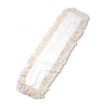 Industrial Dust Mop Head, Hygrade Cotton, 36w x 5d, White