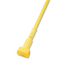 Plastic Jaws Mop Handle, 5" Mop Heads, 60in, Aluminum Handle, Yellow