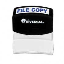 Message Stamp, FILE COPY, Pre-Inked/Re-Inkable, Blue