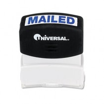 Message Stamp, MAILED, Pre-Inked/Re-Inkable, Blue