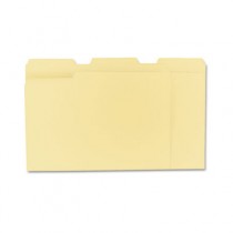 File Folders, 1/3 Cut Assorted, One-Ply Top Tab, Letter, Manila