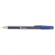 Comfort Grip Ballpoint Stick Pen, Blue Ink, Medium, Dozen