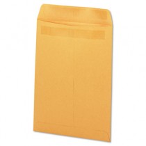 Self-Stick File-Style Envelope, Contemporary, 10 x 13, Brown, 250/Box