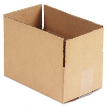 Corrugated Kraft Fixed-Depth Shipping Carton, 6w x 10l x 4h, Brown