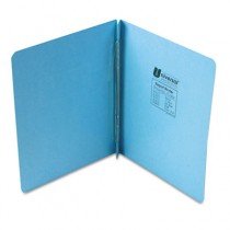 Pressboard Report Cover, Prong Clip, Letter, 3" Capacity, Light Blue