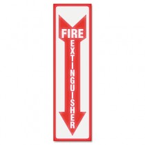 Glow In The Dark Sign, 4 x 13, Red Glow, Fire Extinguisher