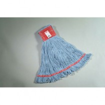 Web Foot Wet Mops, Cotton/Synthetic, Blue, Large, 5-in. Red Headband