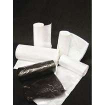 High-Density Can Liners, 30 x 37, 30-Gallon, 13 Micron, Clear, 25/Roll