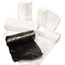 High-Density Can Liners, 24 x 33, 15-Gallon, 8 Micron, Black, 1000/Case