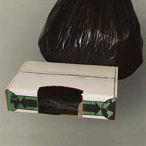 Linear Low-Density Ecosac, 30 x 36, 30-Gallon, 0.6 Mil, Black, 250/Case